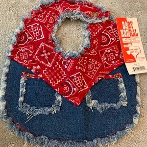 Baby Korral western baby bib